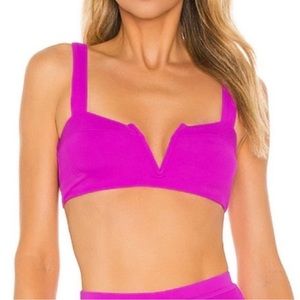 NWOT L*Space Rib lee lee pointelle top Sz M